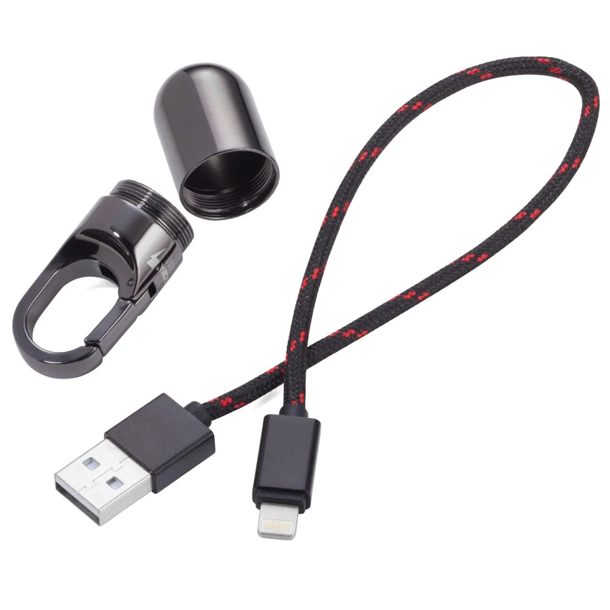 TROIKA Charging Cable on Carabiner Key Ring CHARGING TIME