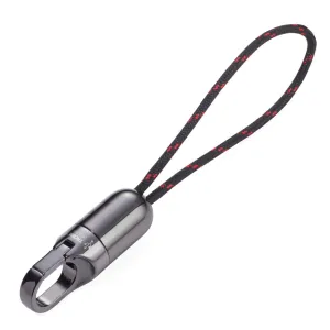 TROIKA Charging Cable on Carabiner Key Ring CHARGING TIME