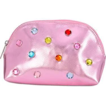 Tween Accessories |Pink Candy Gem Oval Cosmetic Bag | Iscream