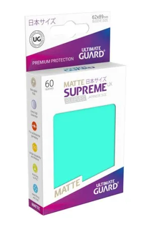Ultimate Guard Supreme UX Sleeves Japanese Size Matte Turquoise (60)