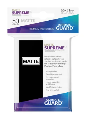 Ultimate Guard Supreme UX Sleeves Standard Size Matte Black (50)
