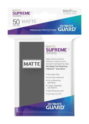 Ultimate Guard Supreme UX Sleeves Standard Size Matte Dark Grey (50)