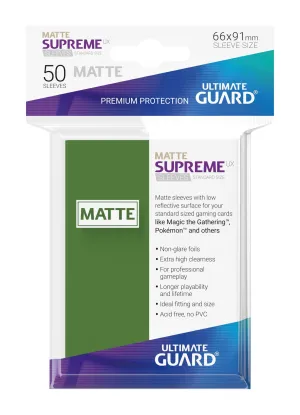 Ultimate Guard Supreme UX Sleeves Standard Size Matte Green (50)