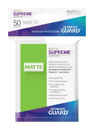 Ultimate Guard Supreme UX Sleeves Standard Size Matte Light Green (50)