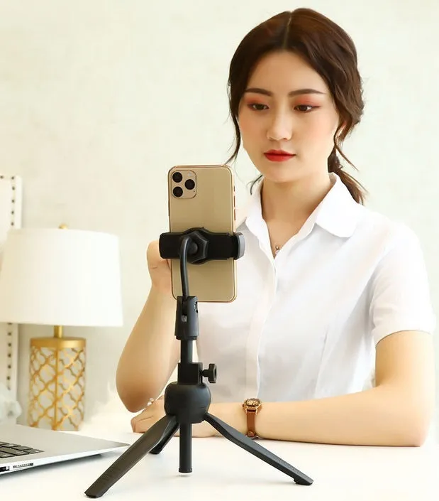 Universal Wireless Bluetooth Selfie Stick Live Tripod Monopod For Gopro For Smartphone Slr Sport Camera black