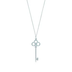 Unlock Happiness Crown Key Pendant Necklace