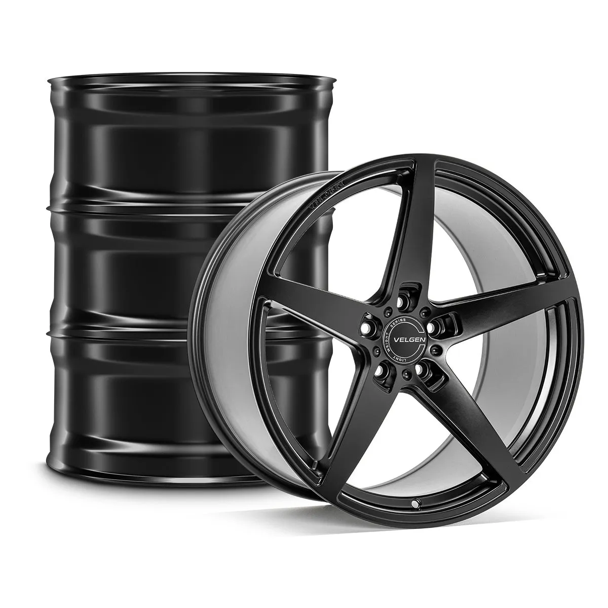 Velgen Classic5 Lightweight Satin Black 20s | Dodge Charger/Challenger - WIDEBODY