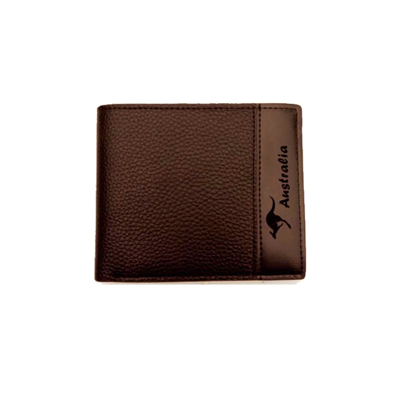 Wallet Side Logo Kangaroo Brown