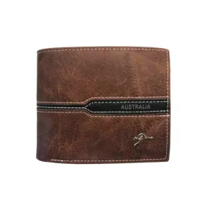 Wallet with Australia Stripe Brown