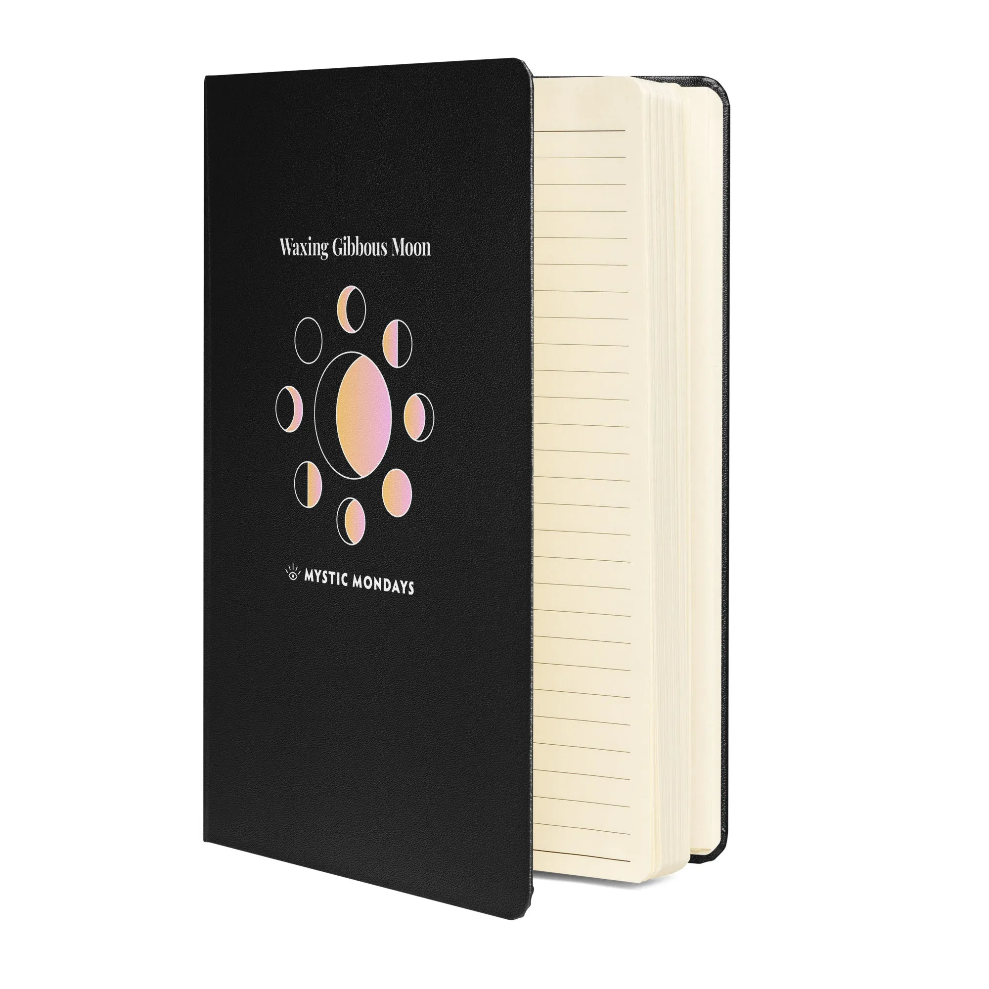 Waxing Gibbous Moon Hardcover Journal