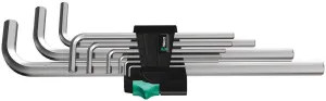 Wera 05021909001 950/9 Hex-Plus 2 L-key set, metric, chrome-plated, 9 pieces