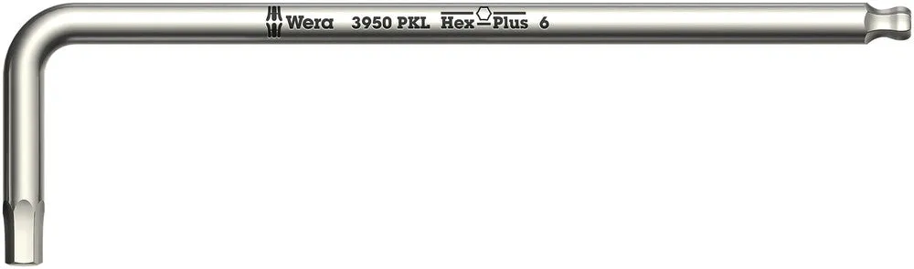 Wera 05022703001 3950 PKL L-key, metric, stainless, 3 x 123 mm