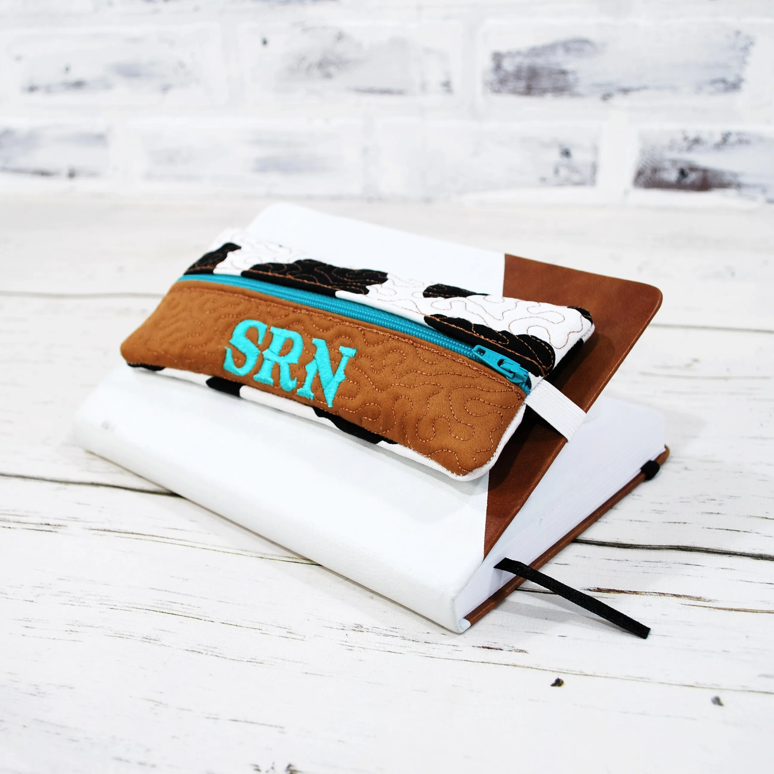 Western Cow Print Personalized Quilted Case