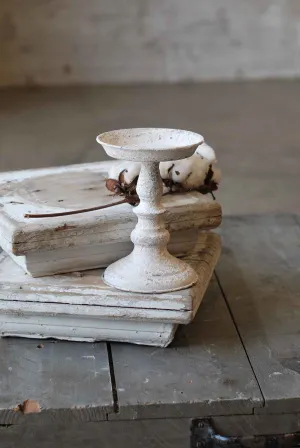 White Candle Holder