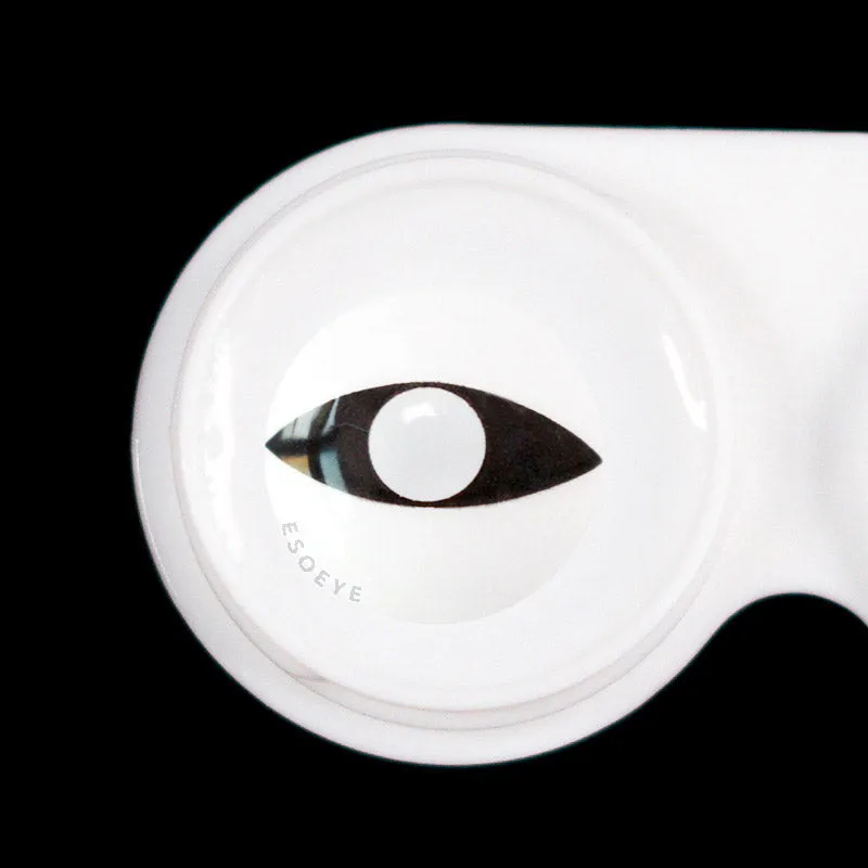 White Cat Eye Halloween Contact Lenses Yearly