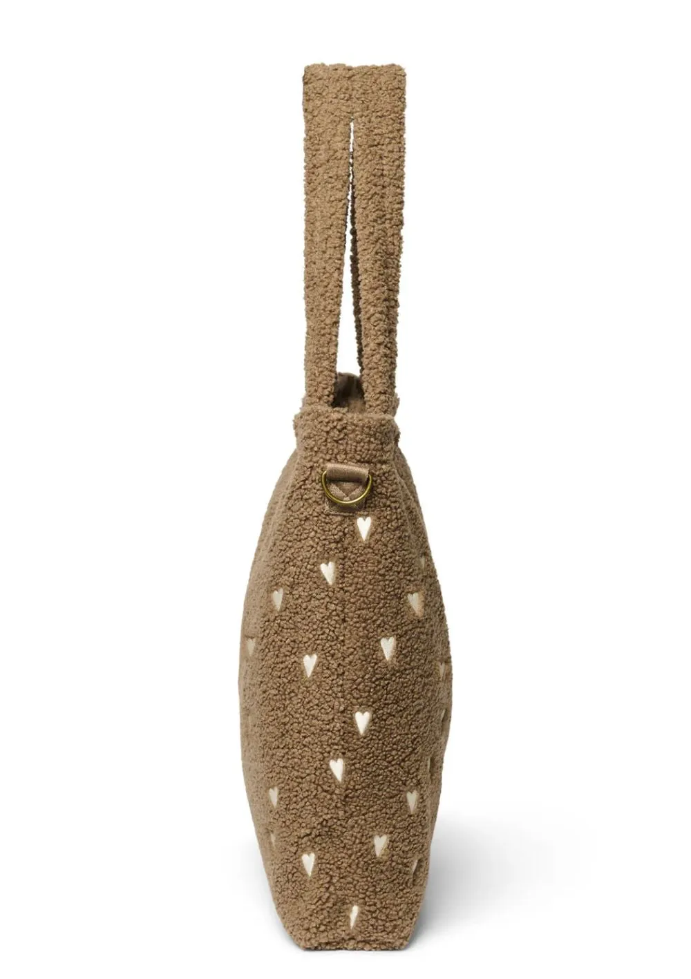 Wickeltasche 'Teddy Diaper Bag' Brown Hearts
