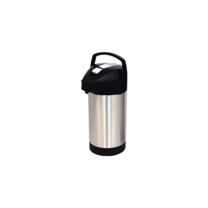 Wilbur Curtis NBS-25 - 2.5 Litre Stainless Steel Airpot with Stainless Steel Liner and Lever Action Handle